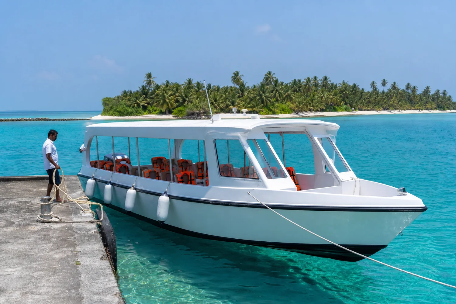 Minicoy Harbour Transfer — vehicle passenger boat